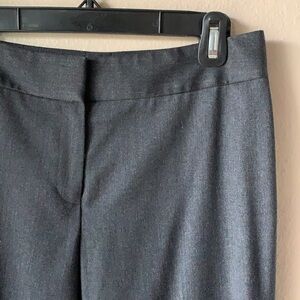 ANNE KLEIN Gray Straight Leg Trouser Pants
